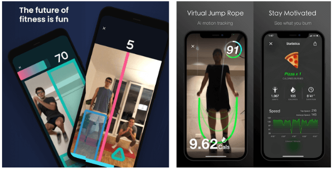 虛擬健身訓練,一台手機就可以達到運動效果