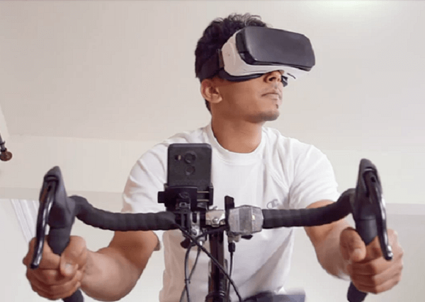 用『力』發電-在家也能騎車看風景